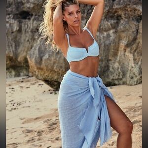 Monday Swimwear Amalfi Sarong Sky Blue